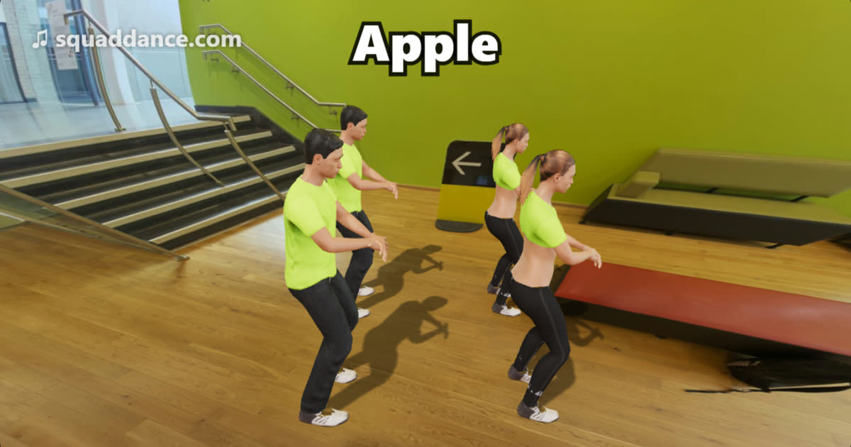 Apple dance by a 3D squad