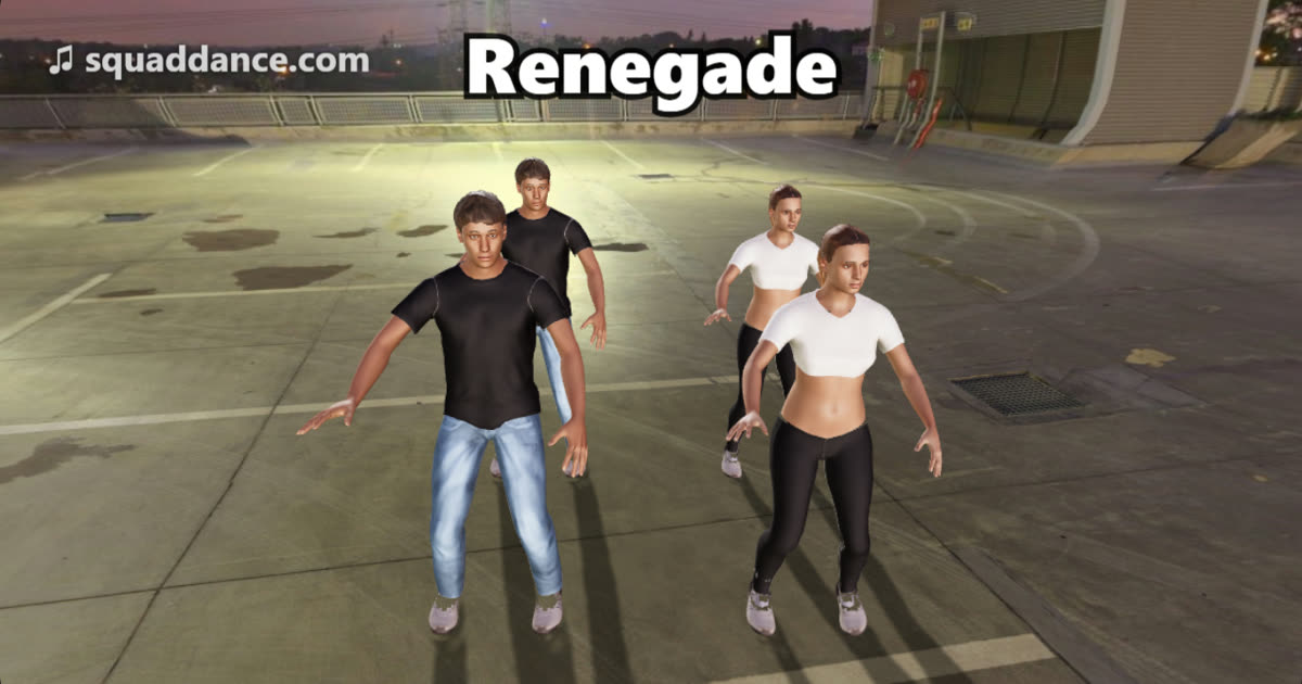 Renegade dance by a 3D squad